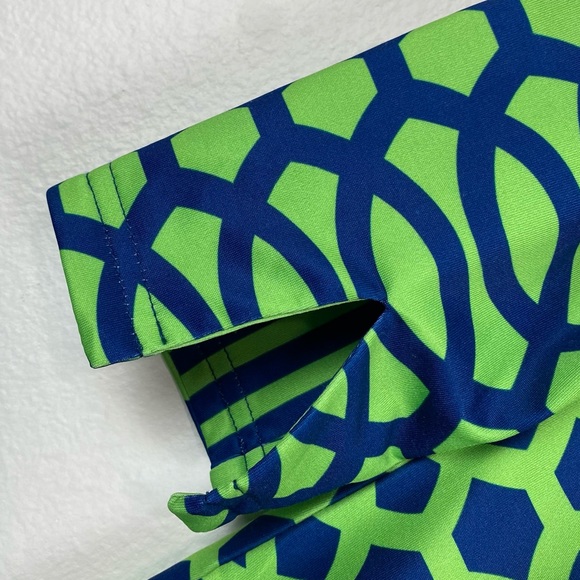 Gretchen Scott Designs Green and Blue Patterned Dress - Picture 11 of 15